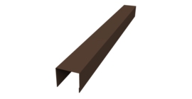 Стойка боковая крепежная для забора жалюзи Palermo 0,45 PE-Double RAL 8017 шоколад (3м)