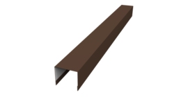 Стойка боковая крепежная для забора жалюзи Palermo 0,5 PurPro Matt 275 RAL 8017 шоколад (3м)