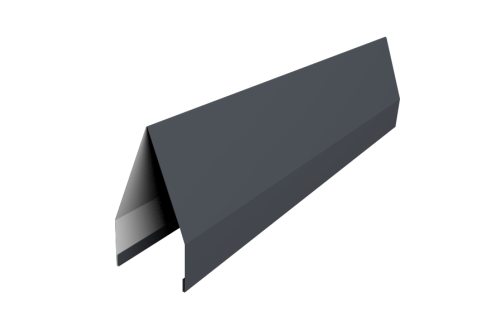 Ламель забора жалюзи Tokyo 0,5 Rooftop Бархат RAL 7024 мокрый асфальт