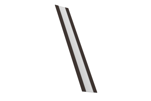 Крепежная планка жалюзи Milan, Milan Slim, Tokyo 0,45 Drap RR 32 темно-коричневый (1,8м)