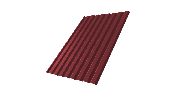 Профнастил С20А 0.7 PE RAL 3005 красное вино